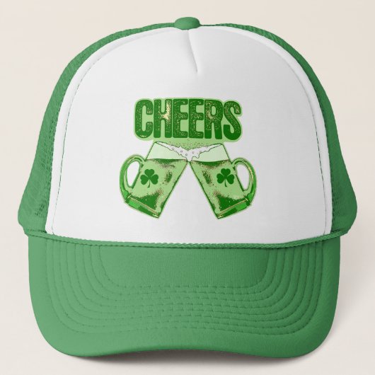 Green Beer Cheers Trucker Pet (Voorkant)