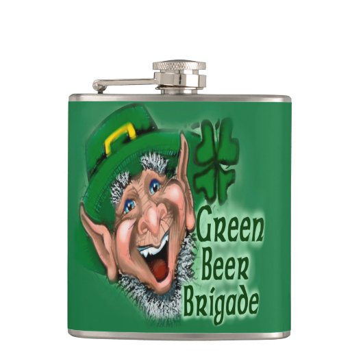 Green Beer Heupfles (Voorkant)