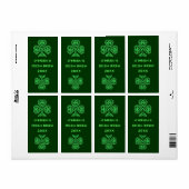 Green Beer Home Brew Étiquette (Feuille entière)