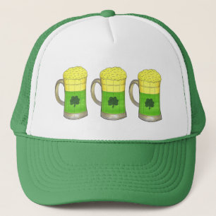 Green Beer Irish Shamrock Mok St. Patrick's Day Trucker Pet