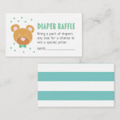 Green Beer Luier Raffle Ticket Informatiekaartje (Voorkant / Achterkant)