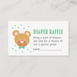 Green Beer Luier Raffle Ticket Informatiekaartje