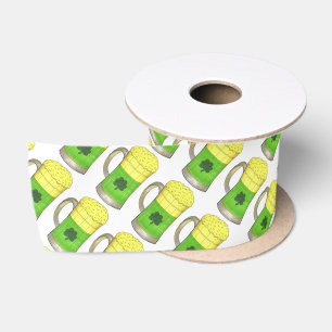 Green Beer Mok Shamrock Saint Paddy's Day Lint