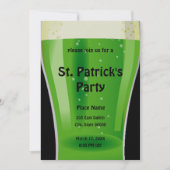 Green Beer St. Patrick's Day Party Invitation (Devant)