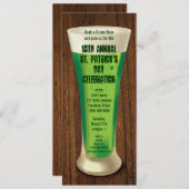 Green Beer St Patricks Day Party Kaart (Voorkant / Achterkant)