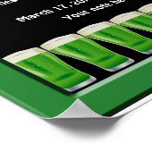 Green Beer St Patrick's Party Poster 2 (Coin)