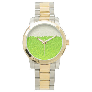 Green Beer Watch voor St. Patrick's Day Horloge