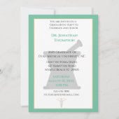 Green Beige Mortar Pestle Pharmacy Afstuderen Kaart (Voorkant)