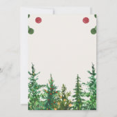 Green Beige Winter Christmas Party Invitation (Dos)