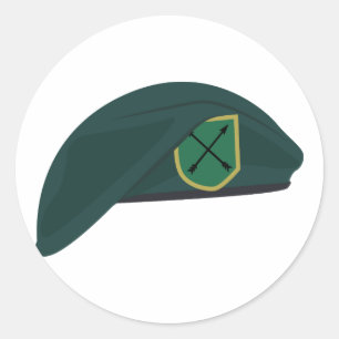 Green Beret Ronde Sticker