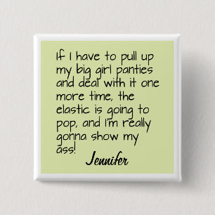 Green Big Girl Panties Mot Dit Nom Badge