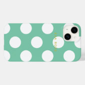Green Big Pois iPhone 7+ Coque (Verso (horizontal))