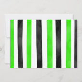 Green Bike Anniversaire Photo Invitation (Dos)