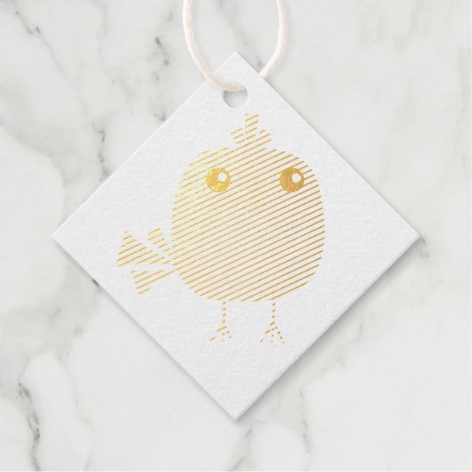 Green Bird Bedankjes Labels (Voorkant)