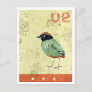 "Green Bird"-briefkaart Briefkaart