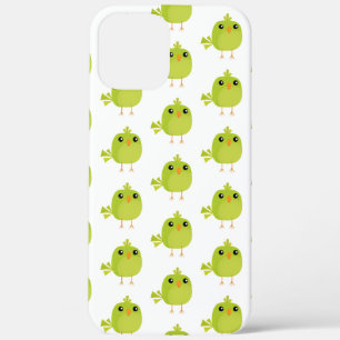 Green Bird Cartoon iPhone 12 Pro Max Hoesje