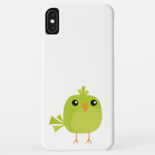 Green Bird Cartoon iPhone XS Max Hoesje