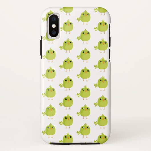 Green Bird Cartoon Case-Mate iPhone Case (Achterkant)