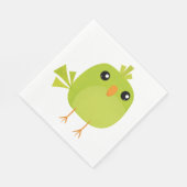 Green Bird Cartoon Servet (Hoek)
