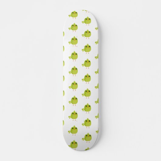 Green Bird Cartoon Skateboard (Voorkant)
