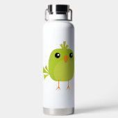Green Bird Cartoon Waterfles (Achterkant)