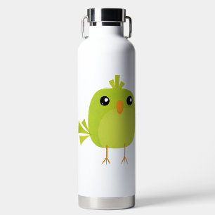 Green Bird Cartoon Waterfles