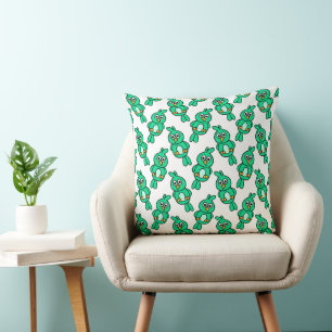 Green Bird Herhaal Schattigee eigenzinnige patroon Kussen