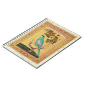 Green Bird, Mughal (gouache op papier) Notitieboek (Linkerzijde)