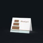 Green Birthday Cake Merci Notes<br><div class="desc">Notes de remerciements personnalisables pour les anniversaires, les baby showers, les douches nuptiales et plus encore.</div>