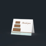 Green Birthday Cake Merci Notes<br><div class="desc">Notes de remerciements personnalisables pour les anniversaires,  les baby showers,  les douches nuptiales et plus encore.</div>