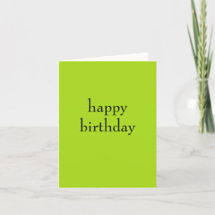 Green Birthday Kaart