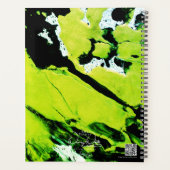 Green & Black Abstract Large Monthly Planner (Achterkant)