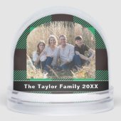 Green & Black Buffalo Plaid Tartan Family Photo (Avant)