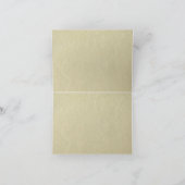 Green Black  Classic Wedding Bedankkaart (Binnen)