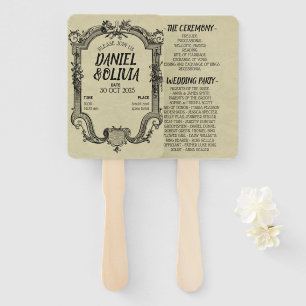 Green Black Classic Wedding Handwaaier