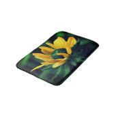 Green Black Eyed Susan Flower Badmat (Gekanteld)