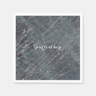 Green Black Grey Modern Marmer Designer Party Servetten