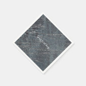 Green Black Grey Modern Marmer Designer Party Servetten (Hoek)