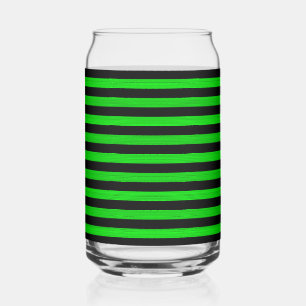Green Black Stripes Motif sans charme