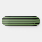 Green Black Stripes Pattern Skateboard (Horizontaal)