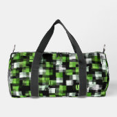 Green Black White Trendy Pattern Plunjezak (Achterkant)