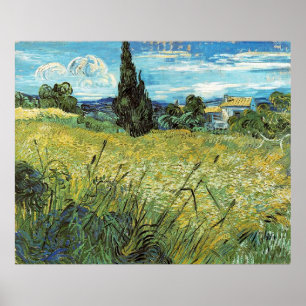Green Blé Field Vincent van Gogh Poster