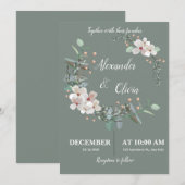 Green Bliss Invitation (Devant / Derrière)