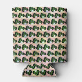 Green Block Art Lawn Bowls Pattern, Koelbox Blikjeskoeler (Achterkant)