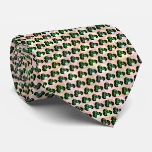 Green Block Art Lawn Bowls Pattern, Stropdas