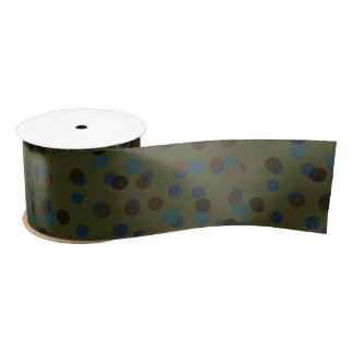 green, blue, brown, bronze, and black polka dot lint