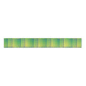 Green Blue Checker Abstract Pattern Grosgrain Lint (Voorkant)