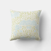 Green Blue Floral Damask Pattern Kussen (Achterkant)
