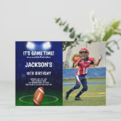 Green Blue Football Anniversaire des invitations p (Debout devant)
