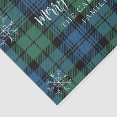Green Blue Plaid Rustic Campbell Tartan Tissuepapier (Detail)